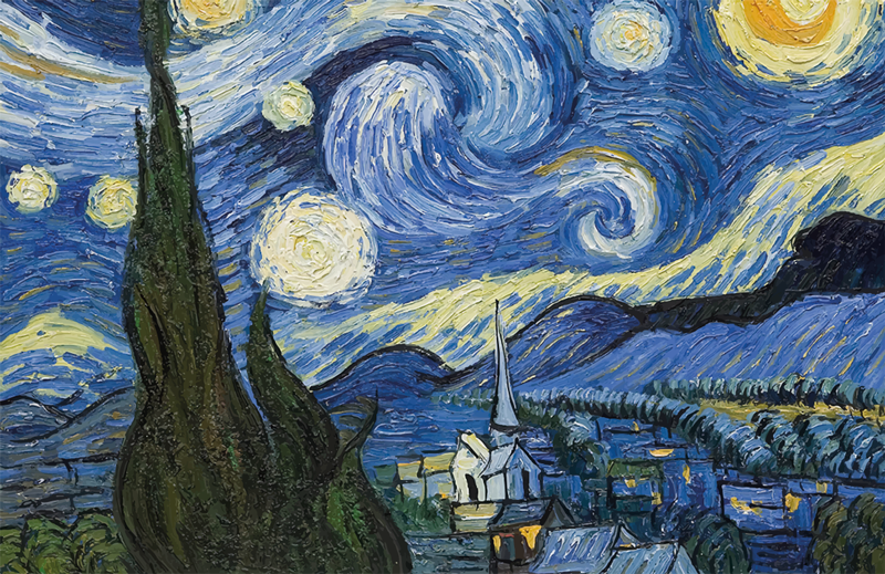 Noche estrellada de Van Gogh