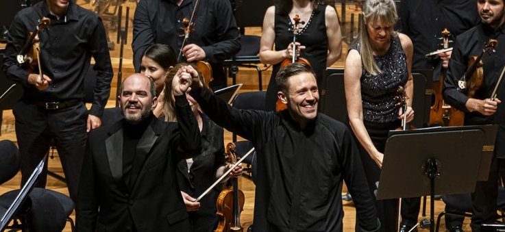 Roberto Gonzlez-Monjas y Kirill Gerstein con la Orquesta Sinfnica de Castilla y Len