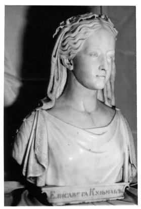 Foto: Busto de Elisabeth Kulmann.