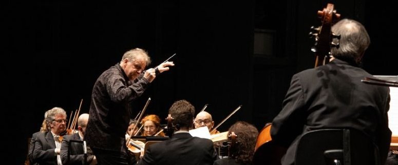 Eldar Nebolsin y  Gyorgy Gyorivnyi Rth con la Sinfnica de Sevilla