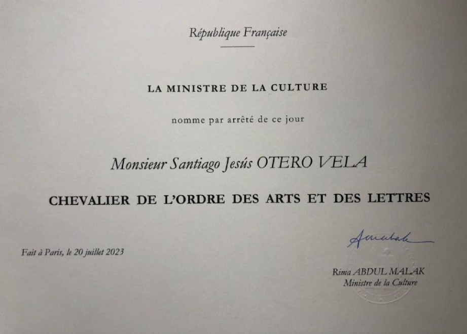 Otero Vela, distinguido