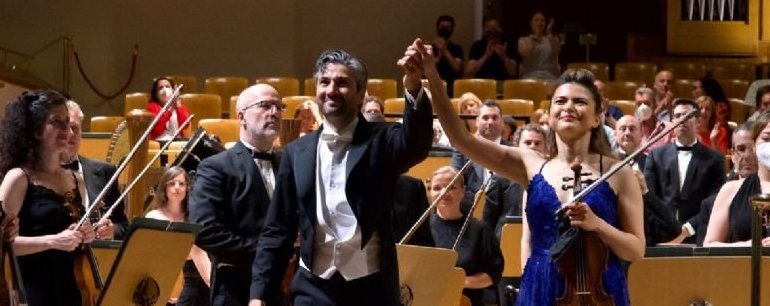 David Afkham y Karem Gomyo