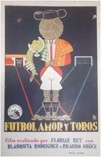 Cartel de la pel�cula �F�tbol, amor y toros�