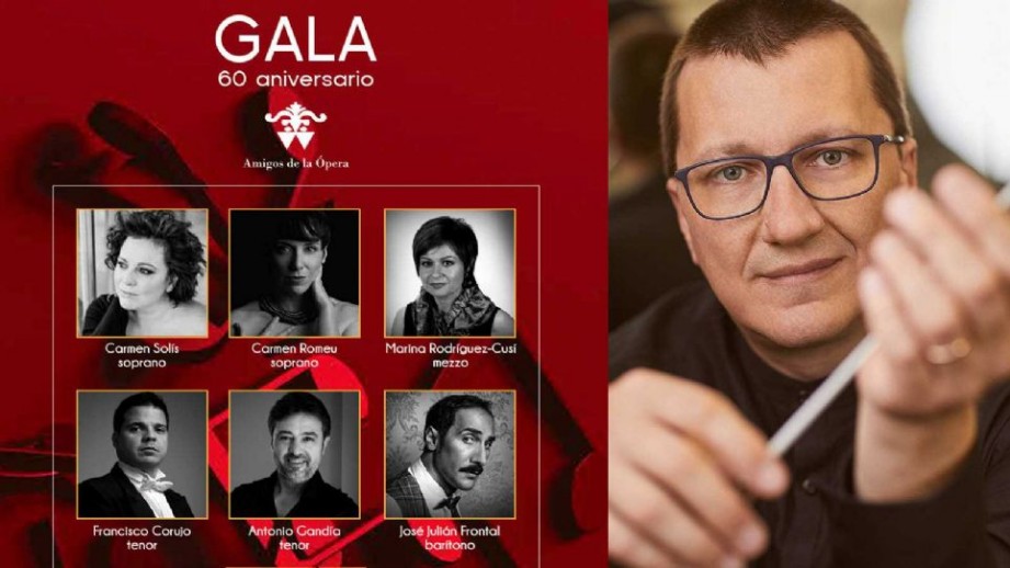 Thomas Herzog y la Orquesta de RTVE en la Gala 60 aniversario de la Asoci�n de Amigos de la �pera de Madrid