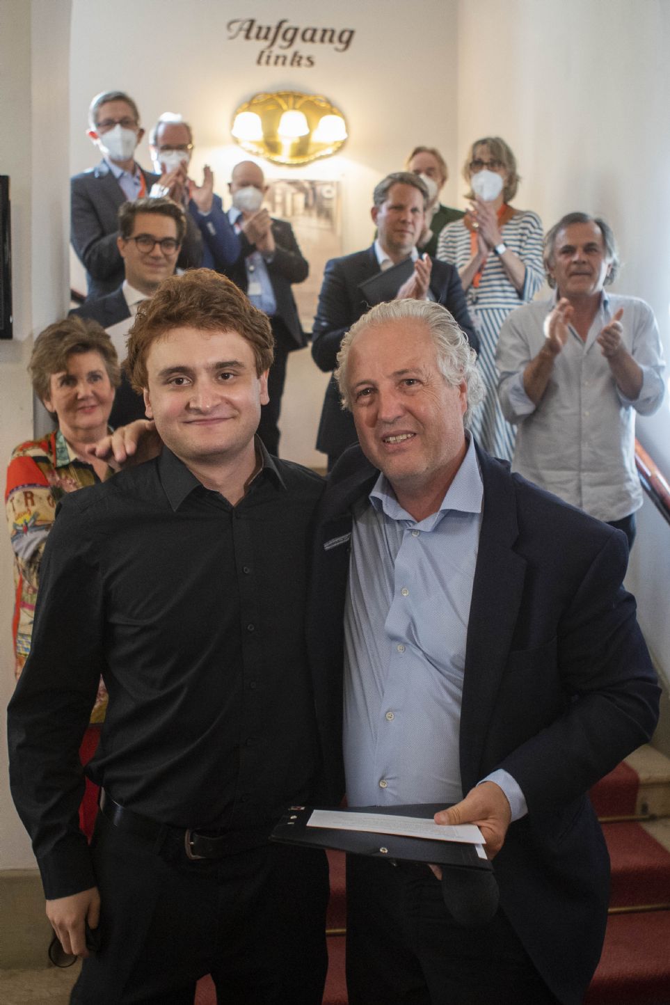 Joel Sandelson y Manfred Honeck