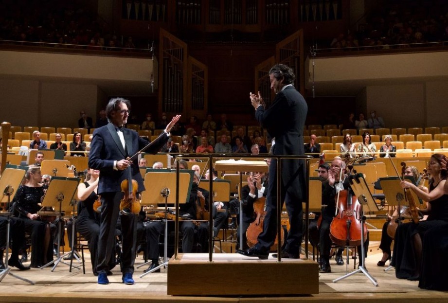 David Afkham y Leonidas Kavakos con la Orquesta Nacional de Espa�a
