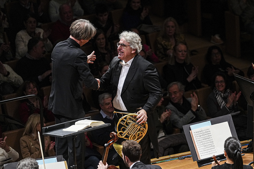 Marc Albrect y Radovan Vlatković con la Sinfnica de Castilla y Len