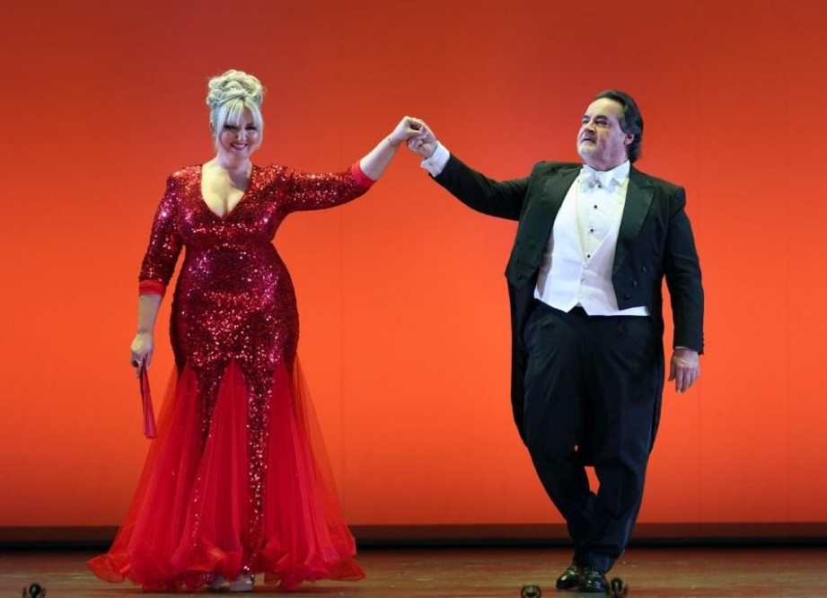 Mariola Cantarero y Jos Bros en el homenaje a Victoria de los ngeles del Teatro de la Zarzuela