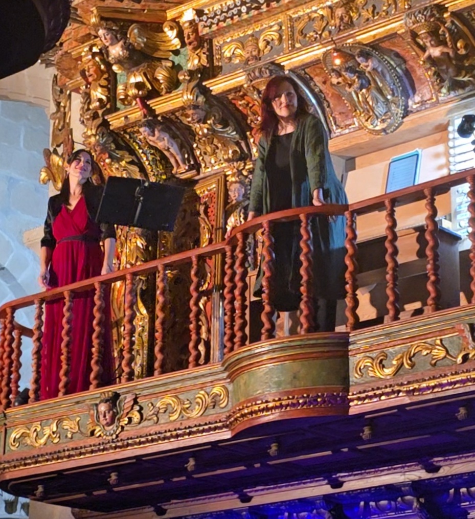 Eugenia Boix y Silvia M�rquez Chulilla en el ciclo M�sica en el Claustro de Tui