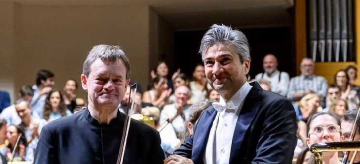 David Afkham y Frank Peter Zimmermann con la Orquesta Nacional de Espa�a