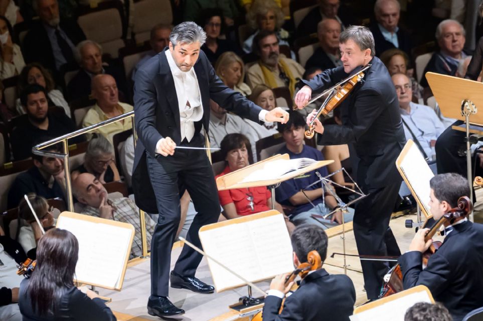 David Afkham y Frank Peter Zimmermann con la Orquesta Nacional de Espa�a
