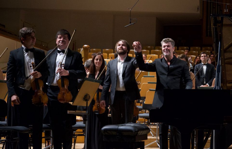 Pablo Heras-Casado y Daniil Trifonov  con la Orquesta Nacional de Espaa