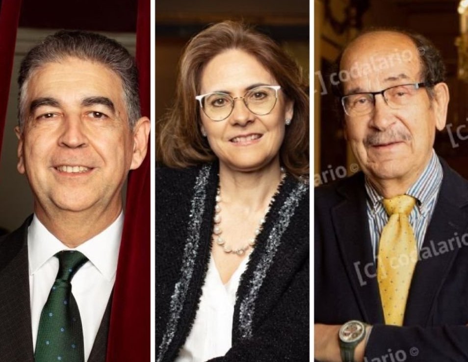 Ramn Sobrino, Encina Cortizo y Emilio Casares, en el Congreso ALDEEU d