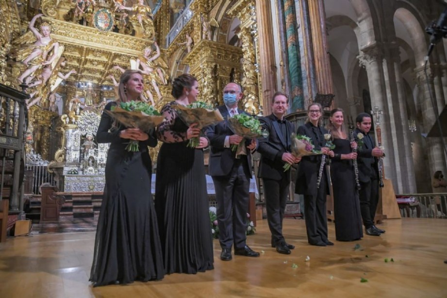 Ramn Tebar en la catedral De Santiago de Compostela