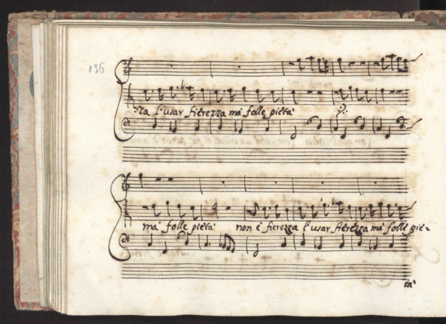 Scarlatti, manuscrito aut�grafo