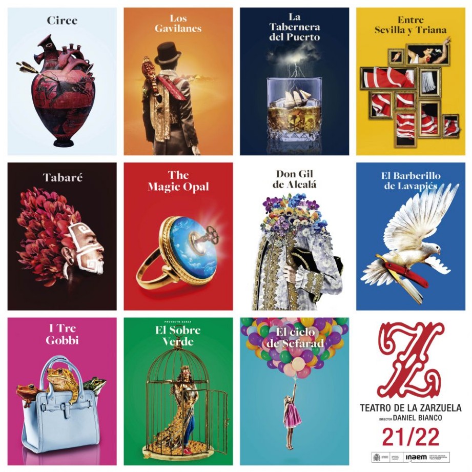 Cartel de la Temporada 2021-22 del Teatro de la Zarzuela