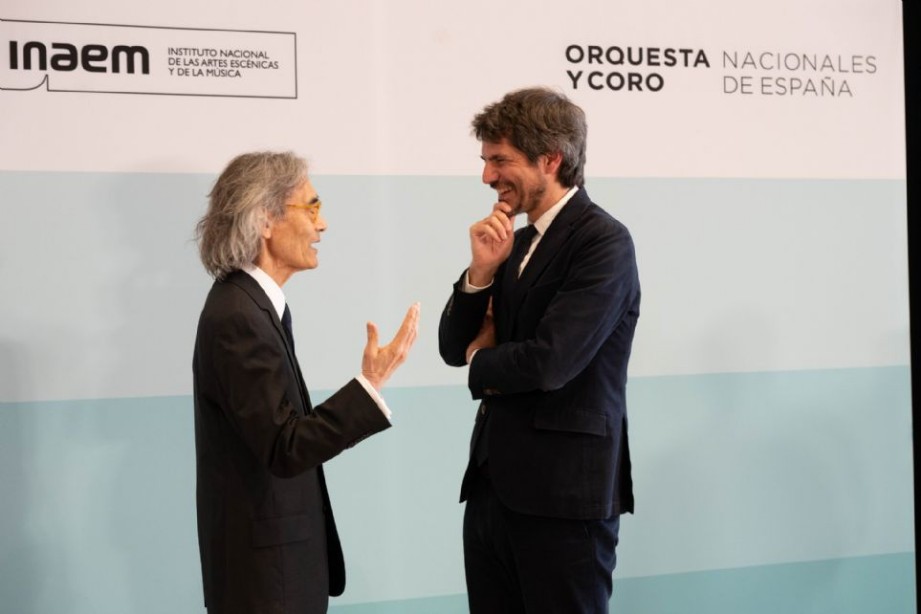 Encuentro entre Ernest Urtasun y Kent Nagano en Madrid