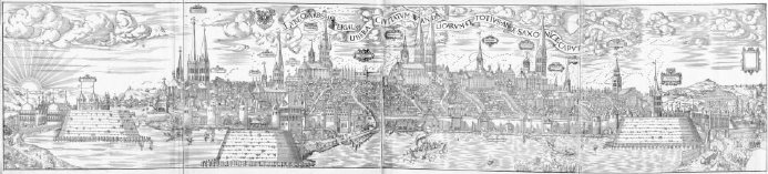 Vista de L�beck en 1552, de Elias Diebels.