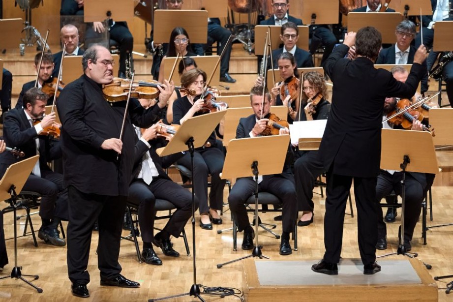 Joaqun Riquelme y Manuel Hernndez Silva con la Sinfnica de la Regin de Murcia