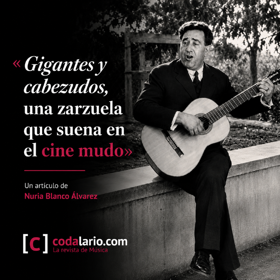 Miguel Fleta en un fotograma de la pel�cula Gigantes y cabezudos (1926)