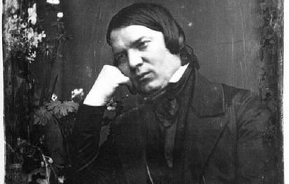Foto: Robert Schumann en 1850.