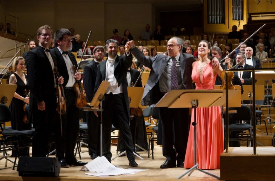 David Afkham, Leticia Moreno, Benet Casablancas y la Orquesta Nacional de Espaa