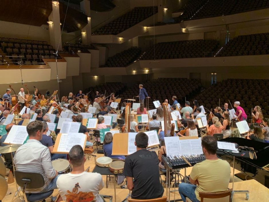 Jaume Santonja con la Orquesta Nacional de España