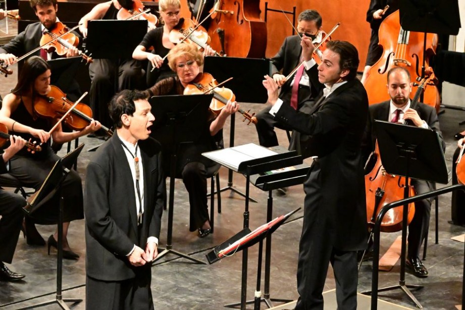 José María Moreno y Don Krim con la Filarmónica de Málaga