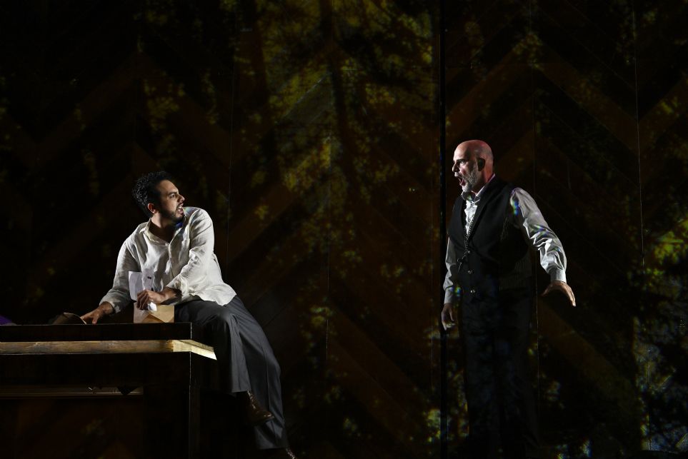 Juan Jess Rodrguez y Leonardo Snchez en La traviata del Teatro Campoamor de Oviedo