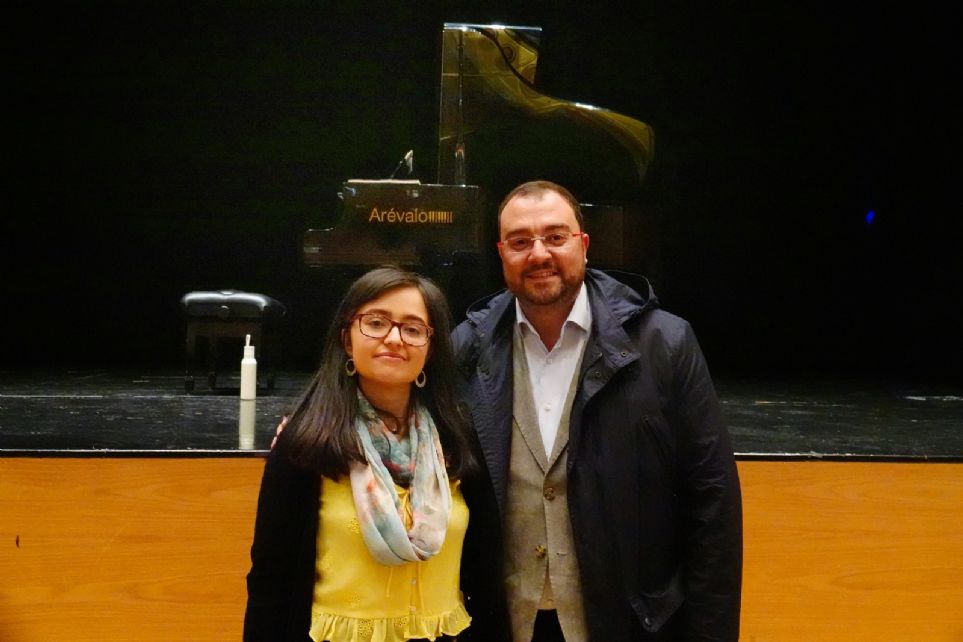 Laura Mota y Adrián Barbón en el Festival Internacional Santa Cristina de Lena