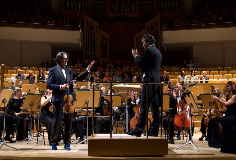 David Afkham y Leonidas Kavakos con la Orquesta Nacional de Espaa