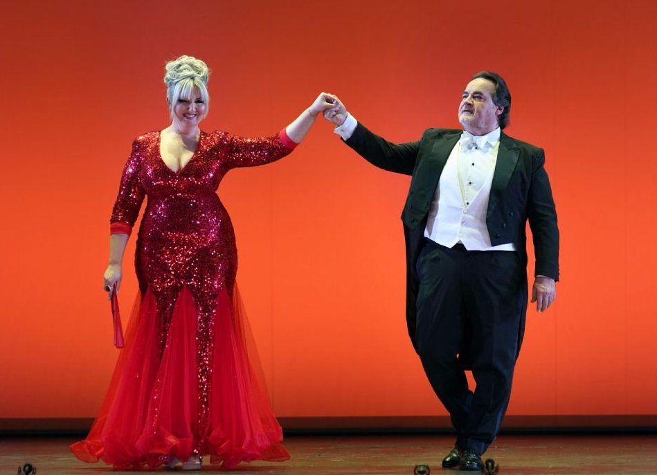 Mariola Cantarero y Jos Bros en el homenaje a Victoria de los ngeles del Teatro de la Zarzuela