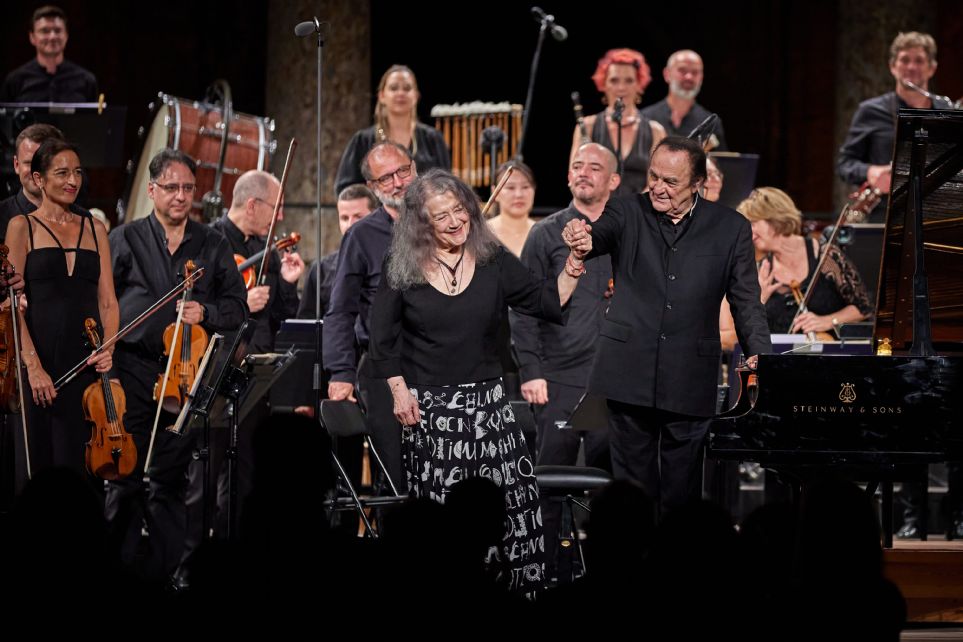 Martha Argerich y Charles Dutoit en el Festival de Granada