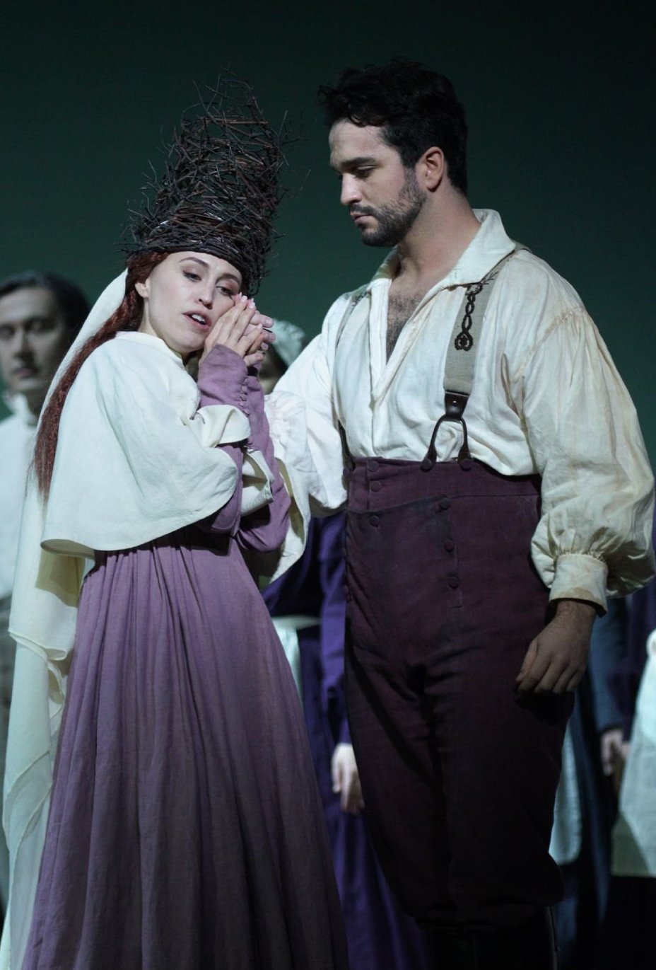 Rocío Pérez y Xabier Anduaga en «La sonnambula» del Teatro Real