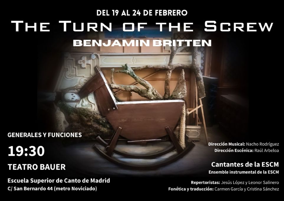 La vuelta de tuerca, Benjamin Britten, Escuela Superior de Canto de Madrid
