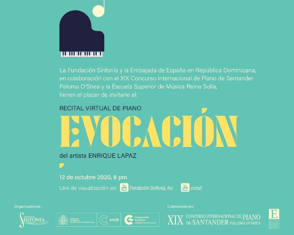 Enrique Lapaz ofrece un recital en Madrid para las musicales entre España y la República Dominicana